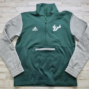 USF South Florida Bulls NCAA  Adidas Men's M 1/2 Zip AeroReady Jacket